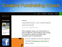 Tablet Screenshot of creativefundraisingcoach.com